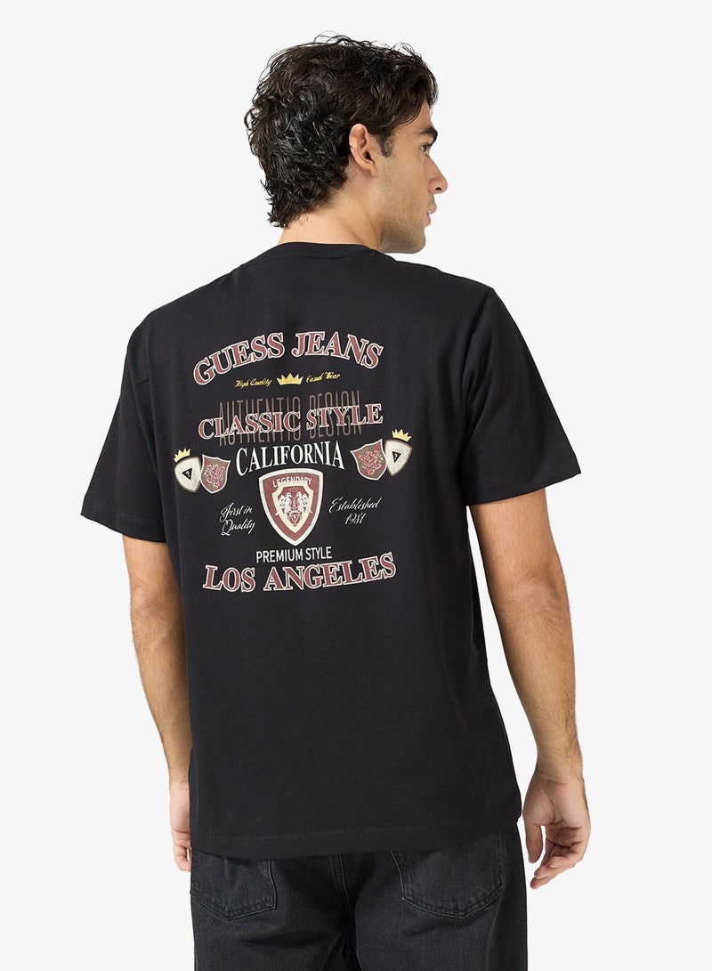 GUESS Casual Back Print Crew Neck T-Shirt - Image 2